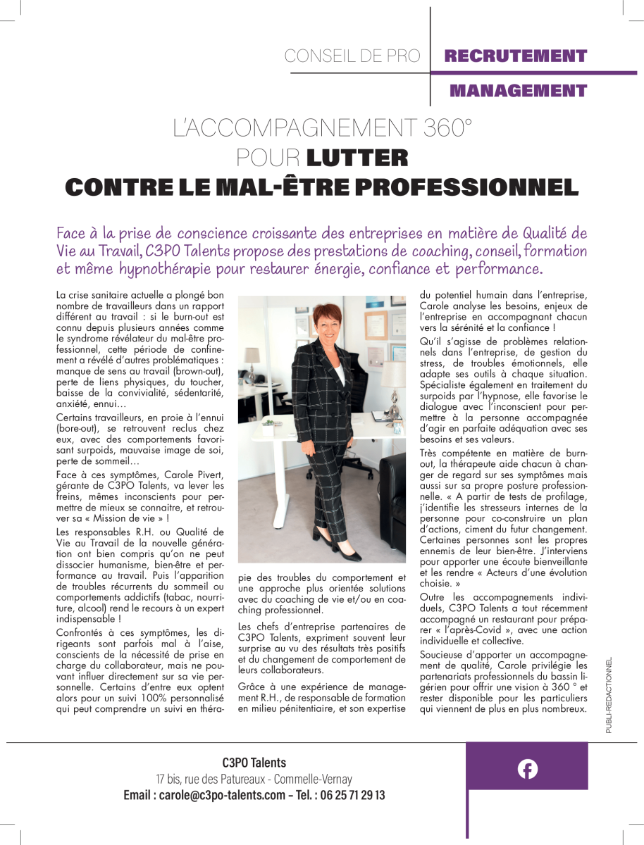 Coaching individuel professionnel pour gérant, dirigeant et manager d'entreprise Clermont-Ferrand Puy-de-Dôme