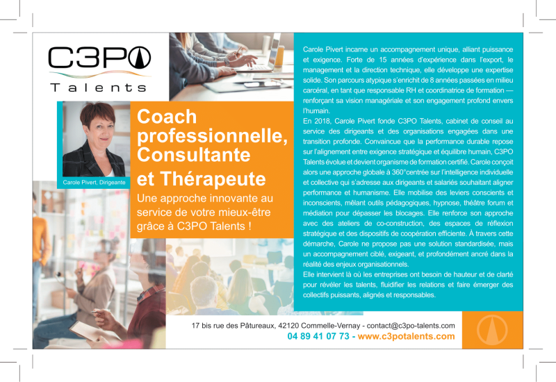 Quel accompagnement pour une vraie transformation ? C3PO Talents, coach professionnel pour dirigeants à Roanne