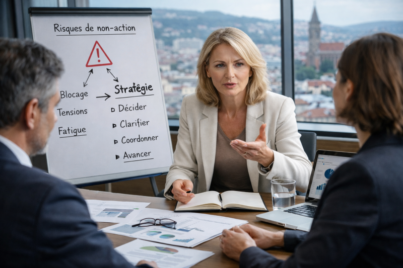 Comment débloquer une organisation en transition sans la fragiliser avec du coaching stratégique à Saint-Etienne.